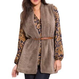 [Hinge] Faux Fur Cardigan - Size M